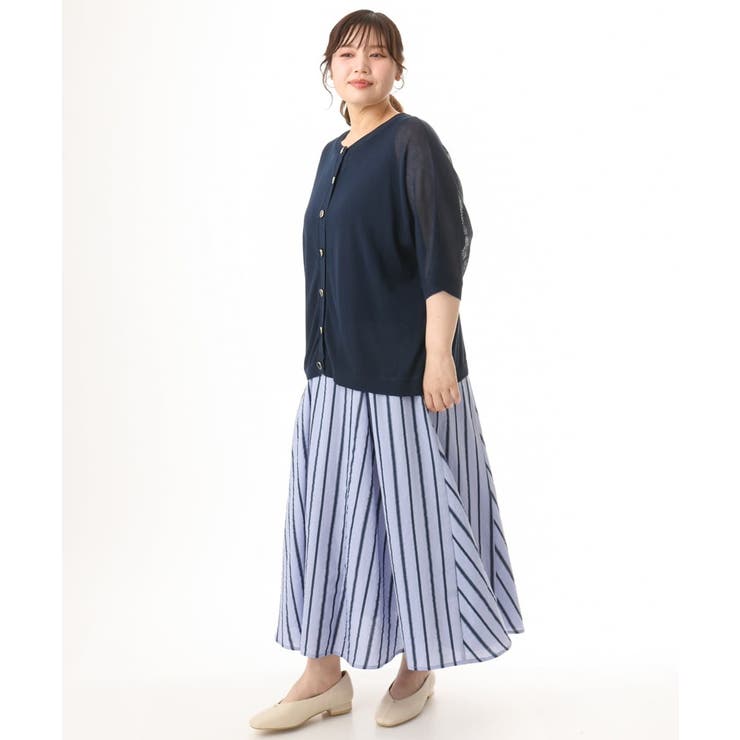 【大きいサイズ/接触冷感】ハーフスリーブカーディガン | eur3 | 詳細画像18 