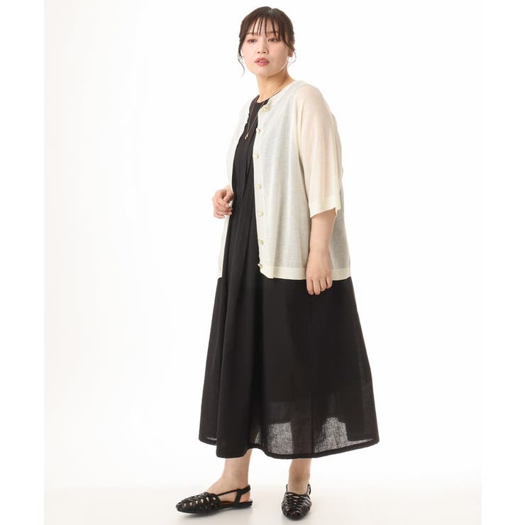 【大きいサイズ/接触冷感】ハーフスリーブカーディガン | eur3 | 詳細画像25 