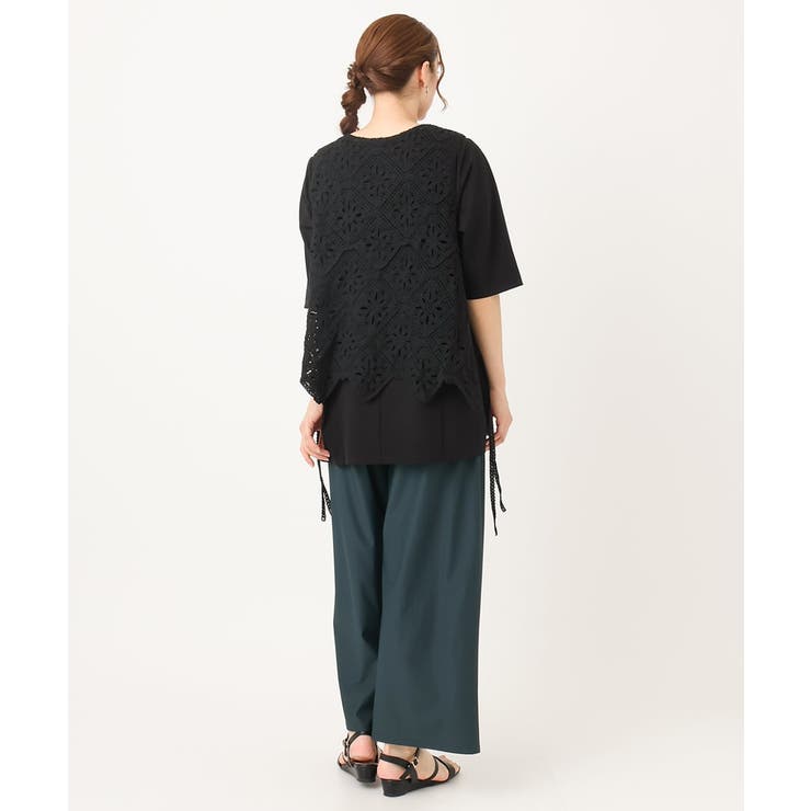 【大きいサイズ】クロシェ風ベスト | eur3 | 詳細画像18 