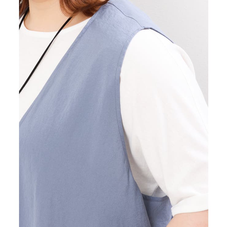 【大きいサイズ/セットアップ対応可】シアーヴィンテージイレヘムジレ | eur3 | 詳細画像12 