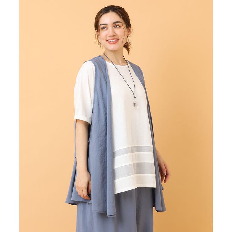 【大きいサイズ/セットアップ対応可】シアーヴィンテージイレヘムジレ | eur3 | 詳細画像2 