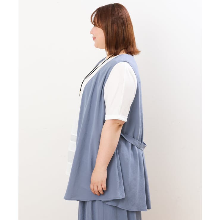 【大きいサイズ/セットアップ対応可】シアーヴィンテージイレヘムジレ | eur3 | 詳細画像8 