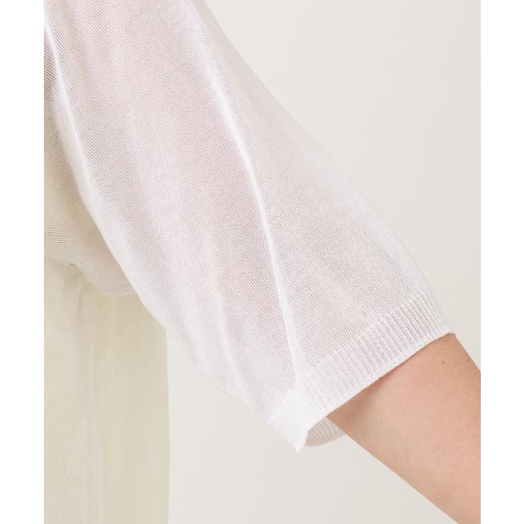 【大きいサイズ】ハーフスリーブコンビカーディガン | eur3 | 詳細画像7 