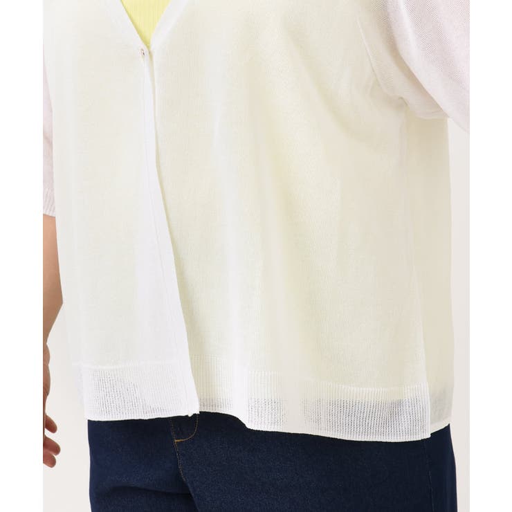 【大きいサイズ】ハーフスリーブコンビカーディガン | eur3 | 詳細画像8 