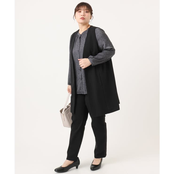 【大きいサイズ】カットジョーゼットジレ | eur3 | 詳細画像16 