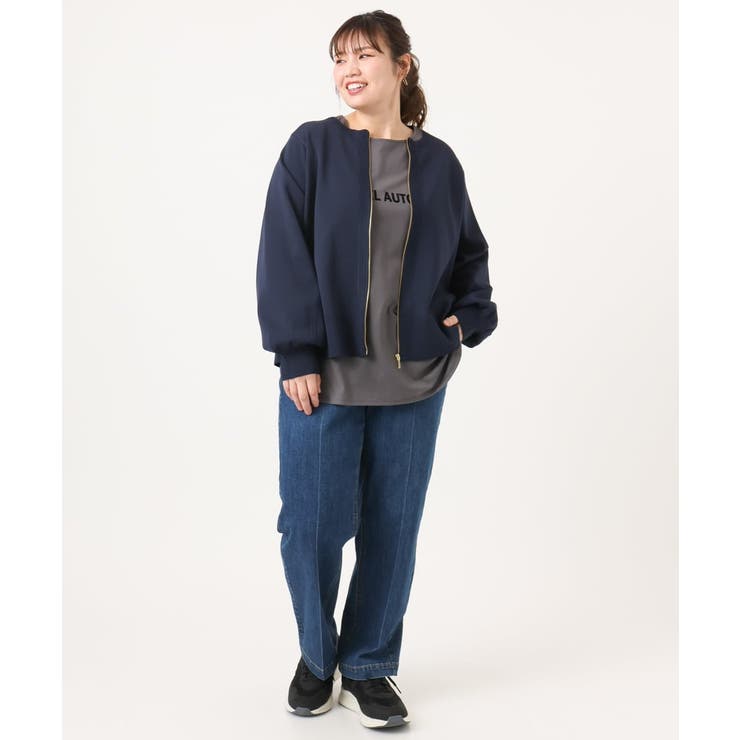 【大きいサイズ】ジップカーディガン | eur3 | 詳細画像19 