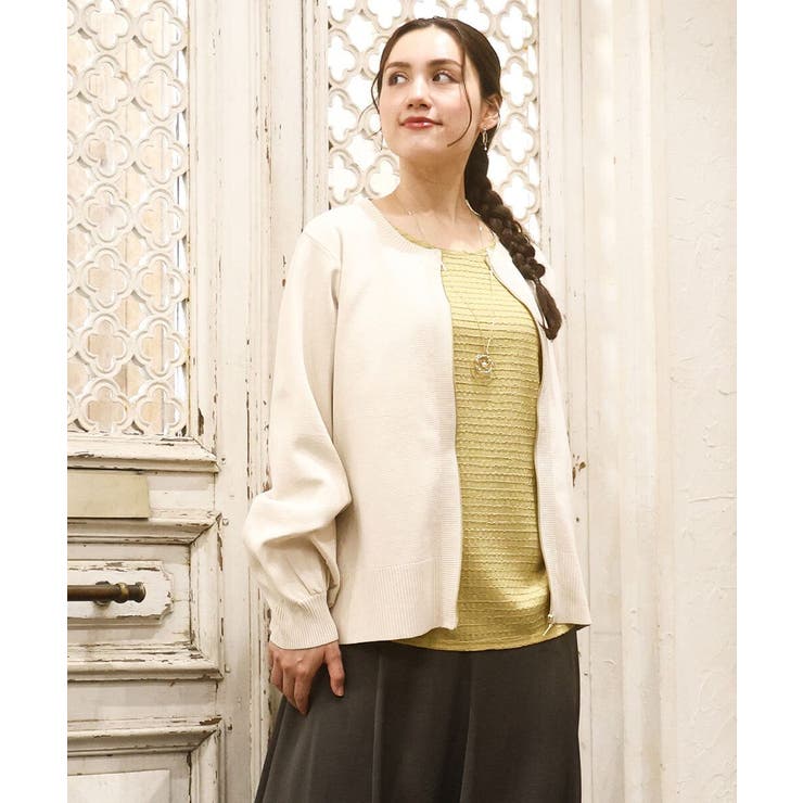 【大きいサイズ】ジップカーディガン | eur3 | 詳細画像21 