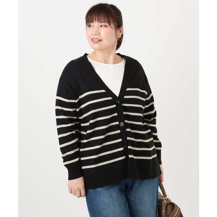 【大きいサイズ/洗える】Vネックカーディガン | eur3 | 詳細画像16 