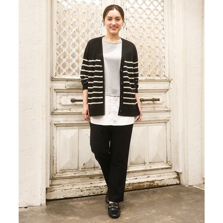 【大きいサイズ/洗える】Vネックカーディガン | eur3 | 詳細画像22 