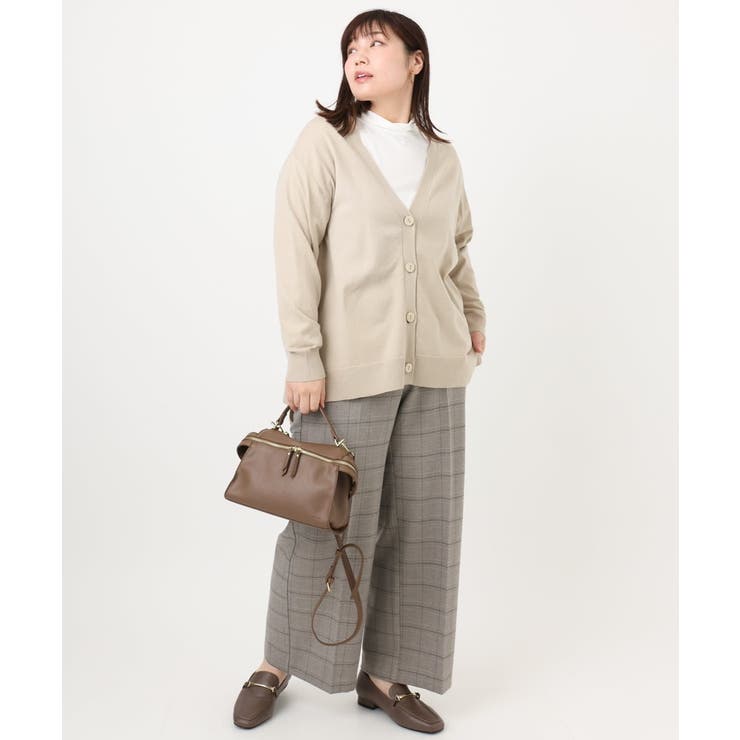 【大きいサイズ/洗える】Vネックカーディガン | eur3 | 詳細画像27 