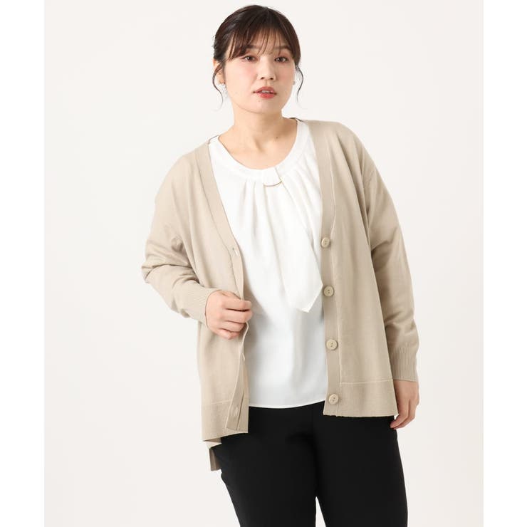 【大きいサイズ/洗える】Vネックカーディガン | eur3 | 詳細画像29 