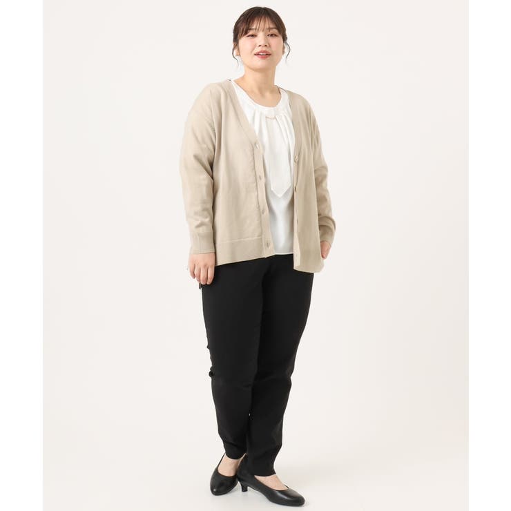 【大きいサイズ/洗える】Vネックカーディガン | eur3 | 詳細画像31 