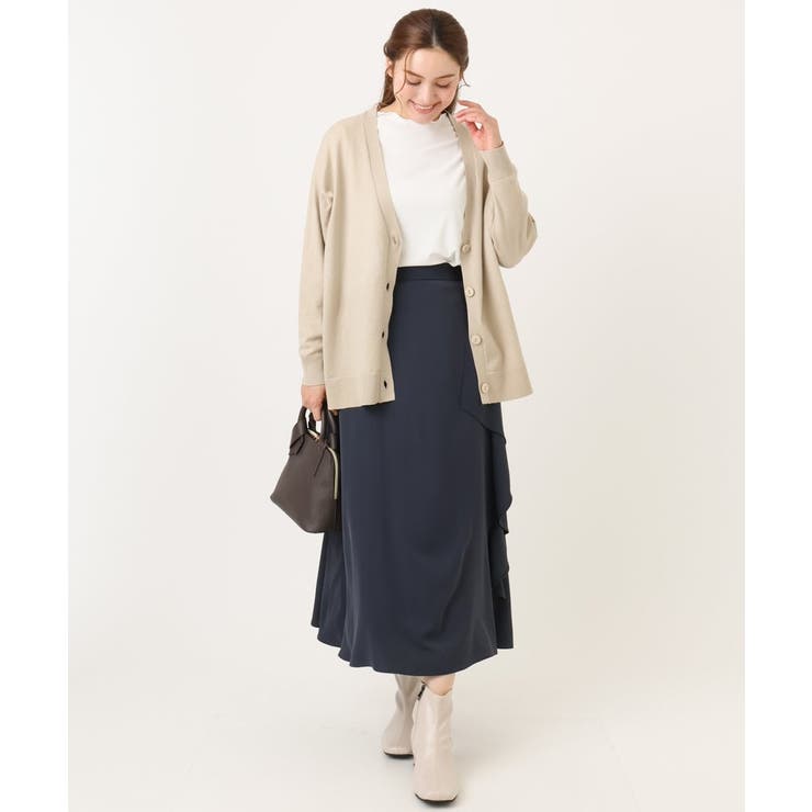 【大きいサイズ/洗える】Vネックカーディガン | eur3 | 詳細画像39 