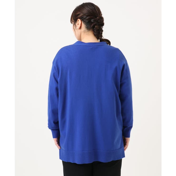 【大きいサイズ/洗える】Vネックカーディガン | eur3 | 詳細画像8 