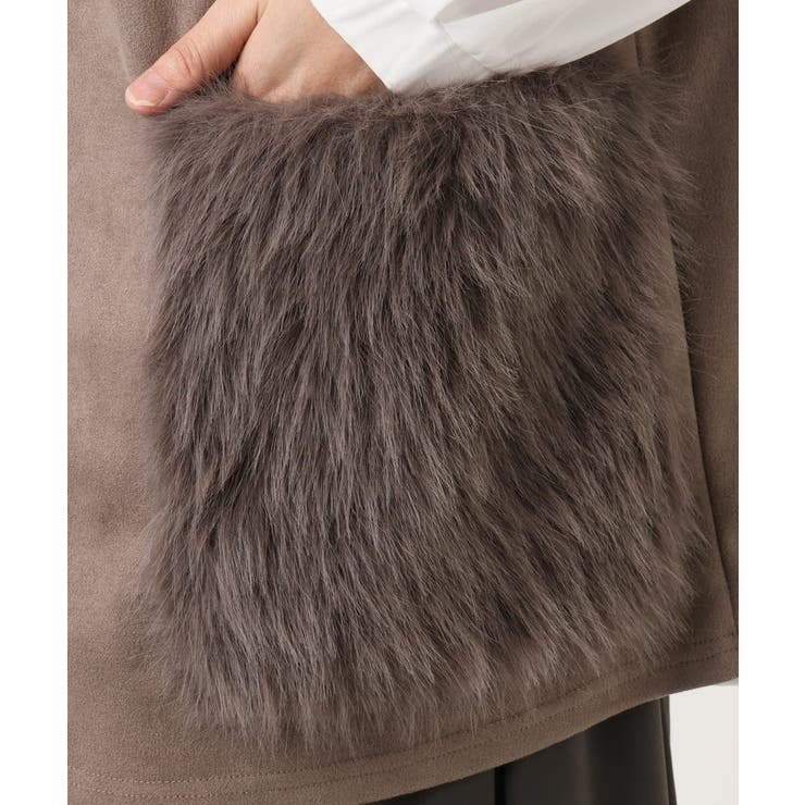 【大きいサイズ】ファーポケットベスト | eur3 | 詳細画像14 