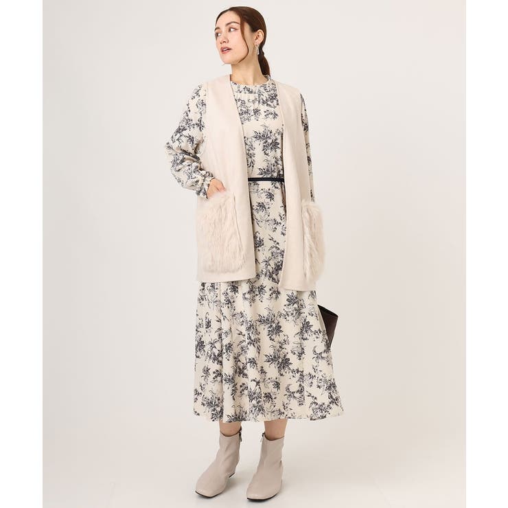 【大きいサイズ】ファーポケットベスト | eur3 | 詳細画像3 