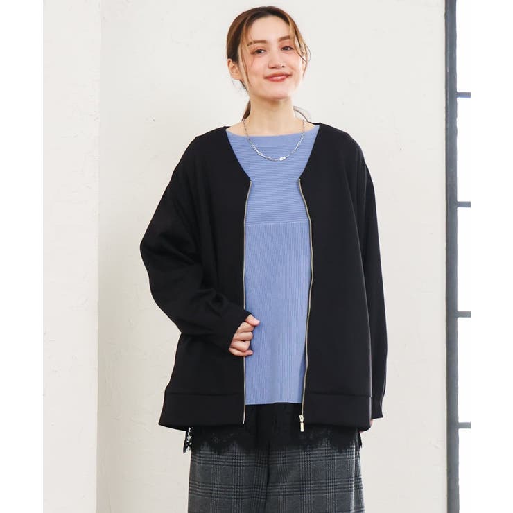 【大きいサイズ】Vネックダンボールブルゾン | eur3 | 詳細画像22 