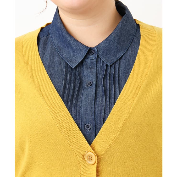 【大きいサイズ】Vネックドロップショルダーカーディガン | eur3 | 詳細画像10 