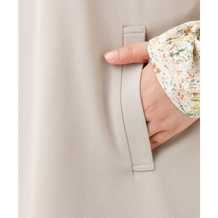 【大きいサイズ】カットジョーゼットVネックジレ | eur3 | 詳細画像11 