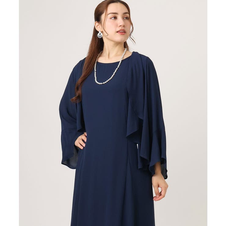 ネイビー(57) | 【大きいサイズ】レースコンビボレロ | eur3