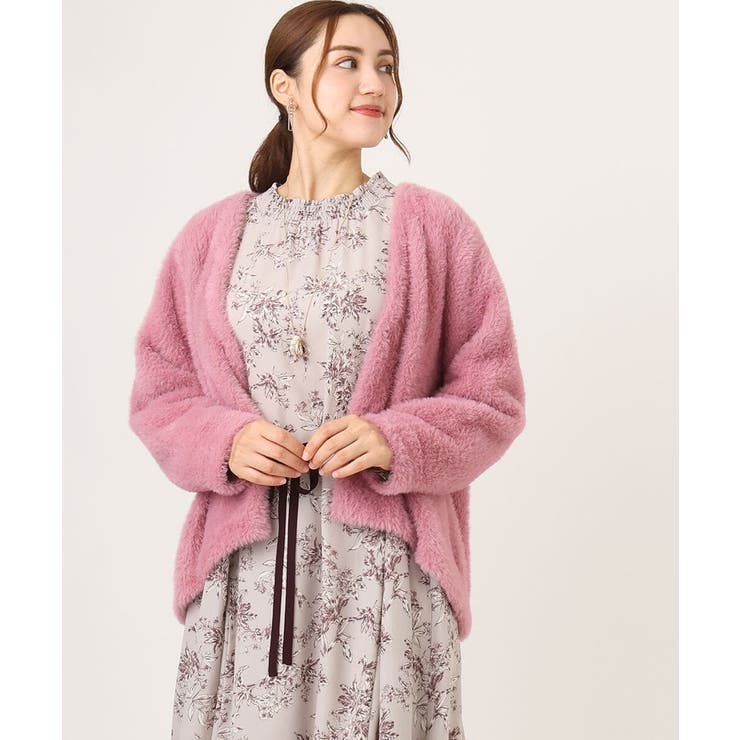 ピンク(03) | 【大きいサイズ】フラッフィージャケット | eur3