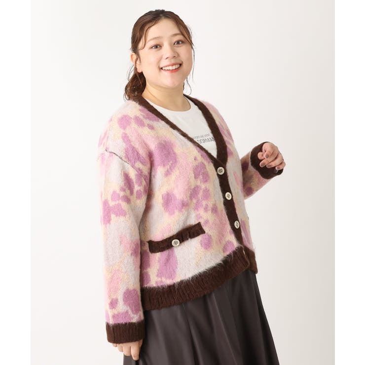 【大きいサイズ】ジャカードカーディガン | eur3 | 詳細画像6 