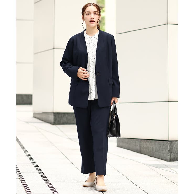 【大きいサイズ 11号サイズあり セットアップ対応】カットジョーゼットストレッチ… | eur3 | 詳細画像3 