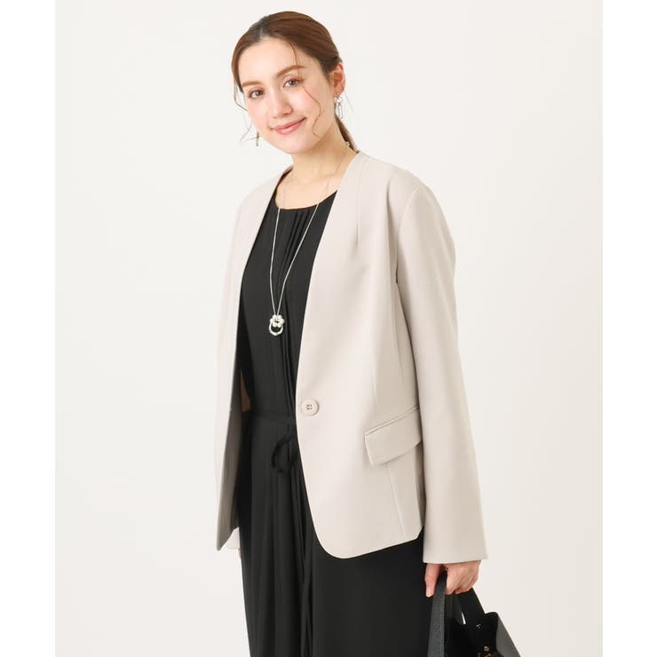 【大きいサイズ/11号サイズあり】Wクロスノーカラージャケット | eur3 | 詳細画像14 