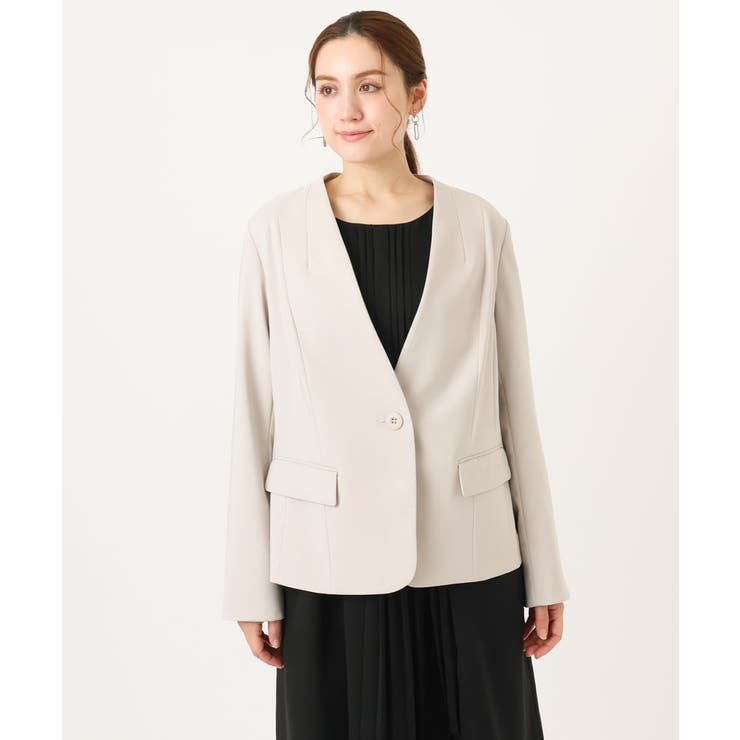 【大きいサイズ/11号サイズあり】Wクロスノーカラージャケット | eur3 | 詳細画像15 