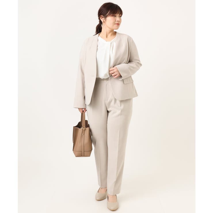 【大きいサイズ/11号サイズあり】Wクロスノーカラージャケット | eur3 | 詳細画像29 