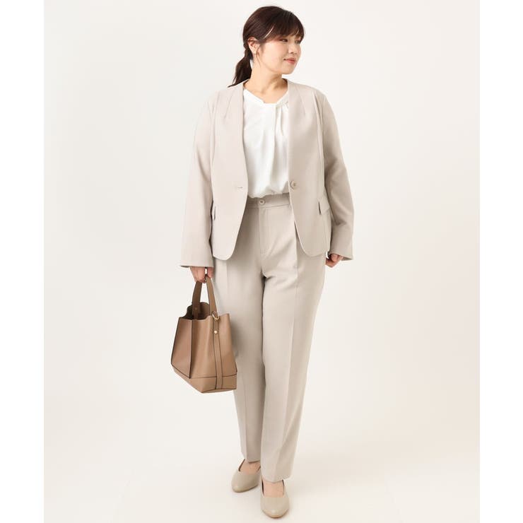 【大きいサイズ/11号サイズあり】Wクロスノーカラージャケット | eur3 | 詳細画像30 