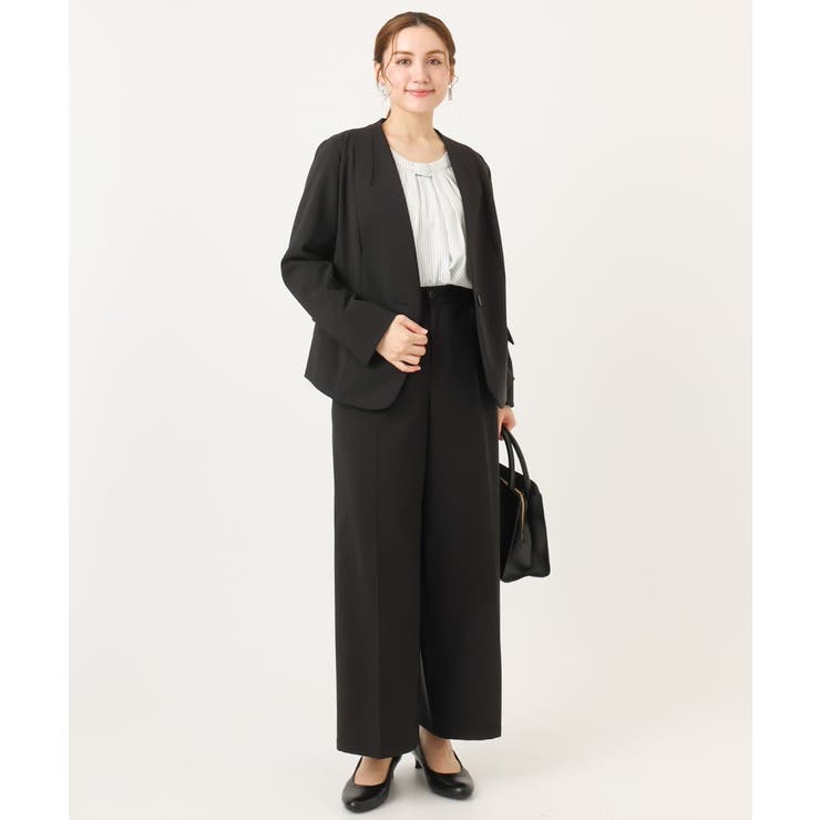 【大きいサイズ/11号サイズあり】Wクロスノーカラージャケット | eur3 | 詳細画像33 