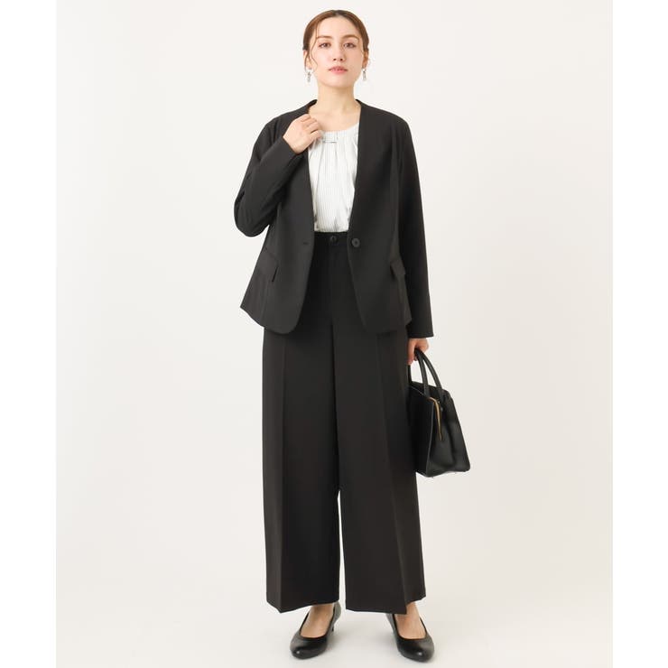 【大きいサイズ/11号サイズあり】Wクロスノーカラージャケット | eur3 | 詳細画像34 