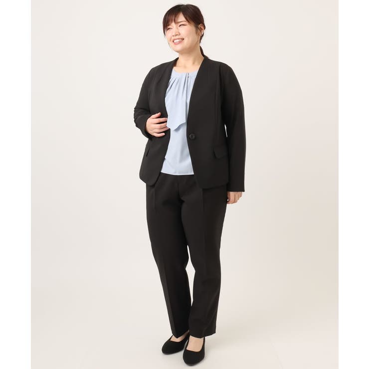 【大きいサイズ/11号サイズあり】Wクロスノーカラージャケット | eur3 | 詳細画像38 