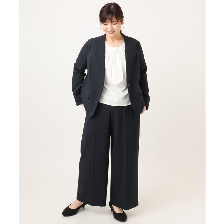 【大きいサイズ/11号サイズあり】Wクロスノーカラージャケット | eur3 | 詳細画像9 