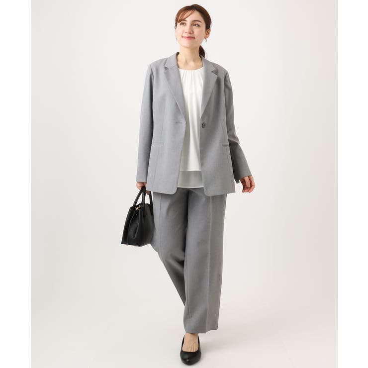 【大きいサイズ 11号サイズあり セットアップ対応】ストレッチテーラードジャケッ… | eur3 | 詳細画像11 