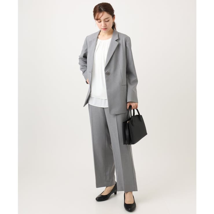 【大きいサイズ 11号サイズあり セットアップ対応】ストレッチテーラードジャケッ… | eur3 | 詳細画像12 