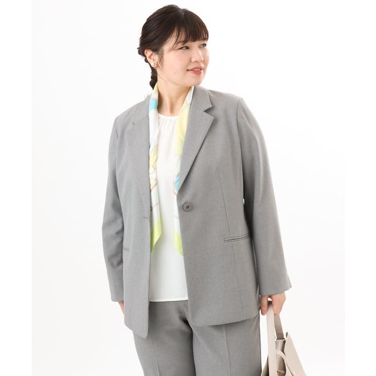 【大きいサイズ 11号サイズあり セットアップ対応】ストレッチテーラードジャケッ… | eur3 | 詳細画像15 