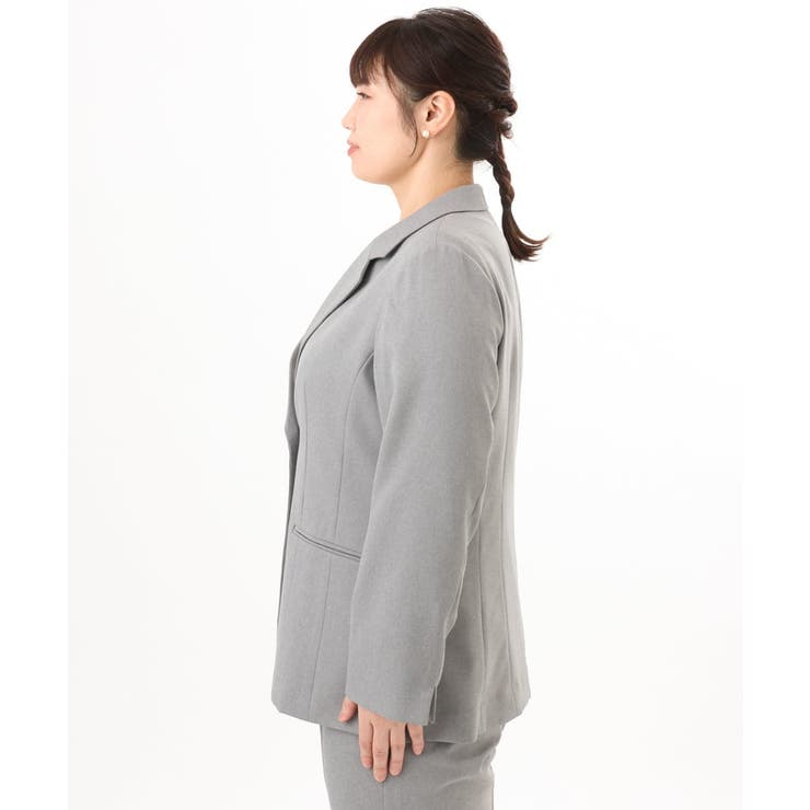 【大きいサイズ 11号サイズあり セットアップ対応】ストレッチテーラードジャケッ… | eur3 | 詳細画像17 