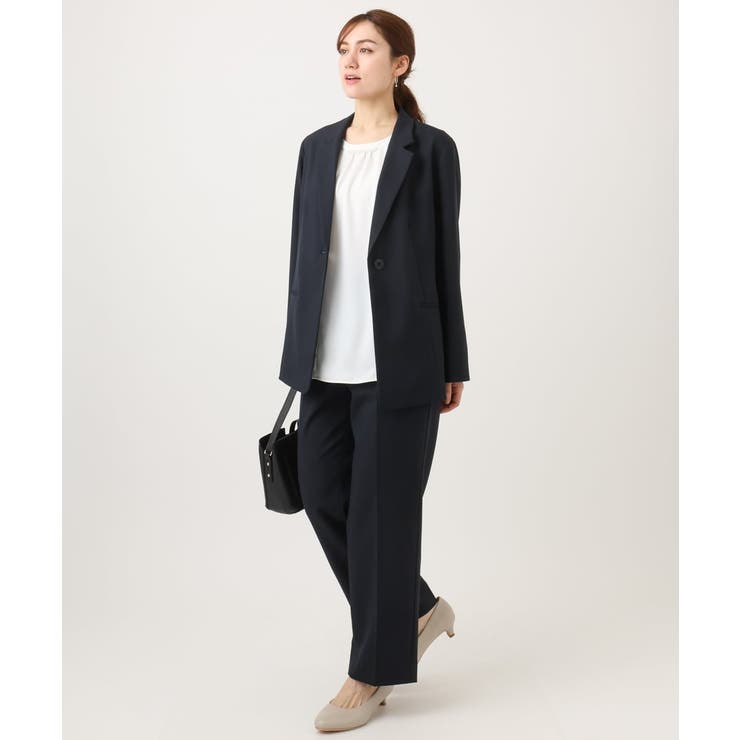 【大きいサイズ 11号サイズあり セットアップ対応】ストレッチテーラードジャケッ… | eur3 | 詳細画像2 