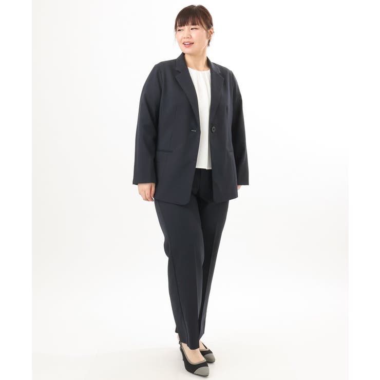 【大きいサイズ 11号サイズあり セットアップ対応】ストレッチテーラードジャケッ… | eur3 | 詳細画像6 