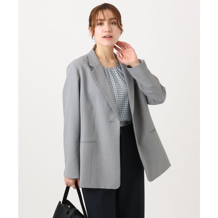 【大きいサイズ 11号サイズあり セットアップ対応】ストレッチテーラードジャケッ… | eur3 | 詳細画像8 