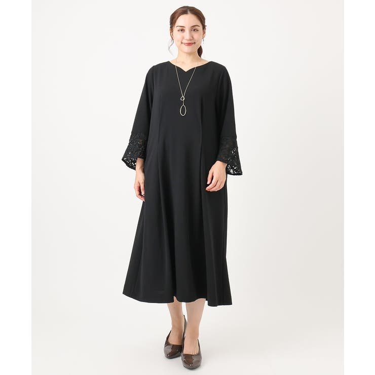 【大きいサイズ/11号サイズあり】レーススリーブドレス | eur3 | 詳細画像17 