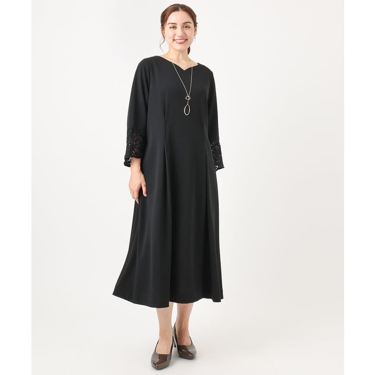 【大きいサイズ/11号サイズあり】レーススリーブドレス | eur3 | 詳細画像18 