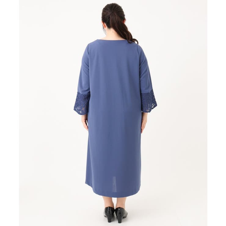 【大きいサイズ/11号サイズあり】レーススリーブドレス | eur3 | 詳細画像9 