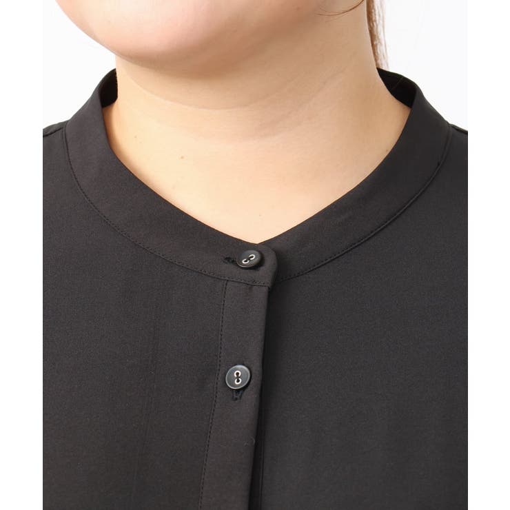 【大きいサイズ】レースコンビシャツチュニック | eur3 | 詳細画像15 