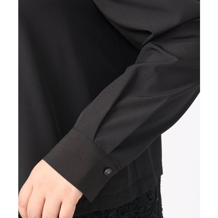 【大きいサイズ】レースコンビシャツチュニック | eur3 | 詳細画像16 