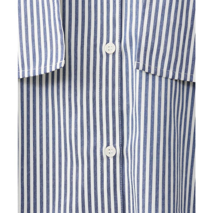 【大きいサイズ/soso×eur3】ケープ風ストライプシャツ | eur3 | 詳細画像10 