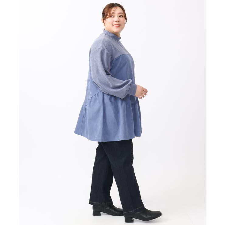 【大きいサイズ/soso×eur3】イレヘムギャザーチュニック | eur3 | 詳細画像13 