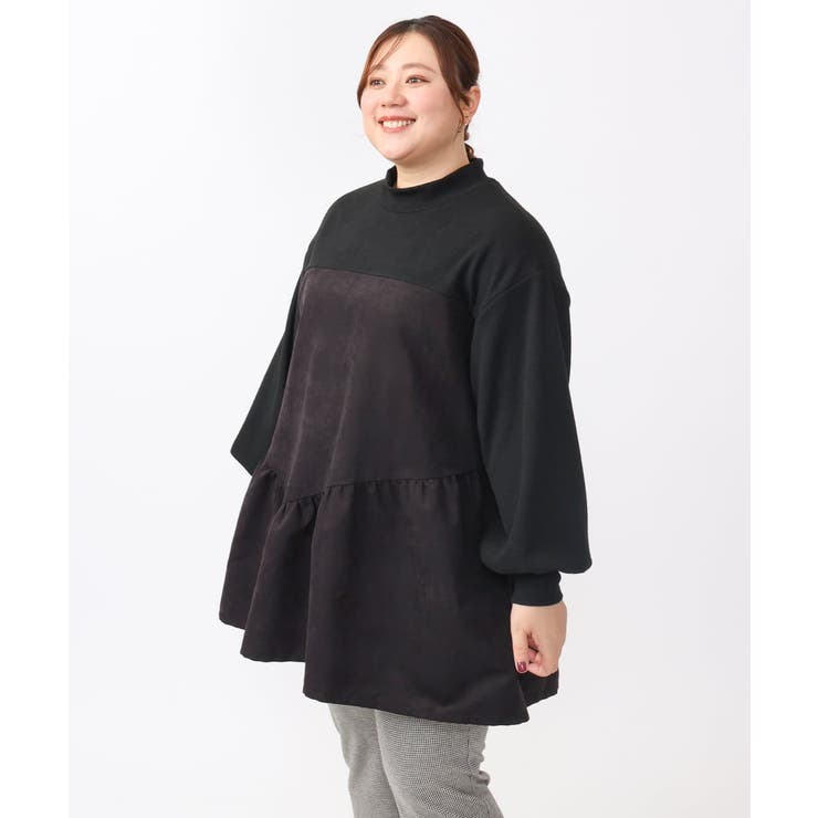 【大きいサイズ/soso×eur3】イレヘムギャザーチュニック | eur3 | 詳細画像15 